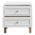 Wensley 2 Drawer Bedside Chest in Light Grey and Oak - image 4