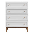 Wensley 4 Drawer Chest in Light Grey and Oak - image 2
