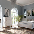 Wensley 4 Drawer Chest in Light Grey and Oak - image 5