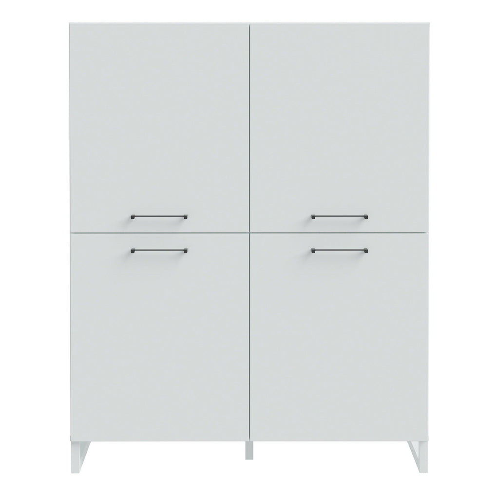 Sali 4 Door Highboard in Light Grey - image 2