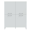 Sali 4 Door Highboard in Light Grey - image 2