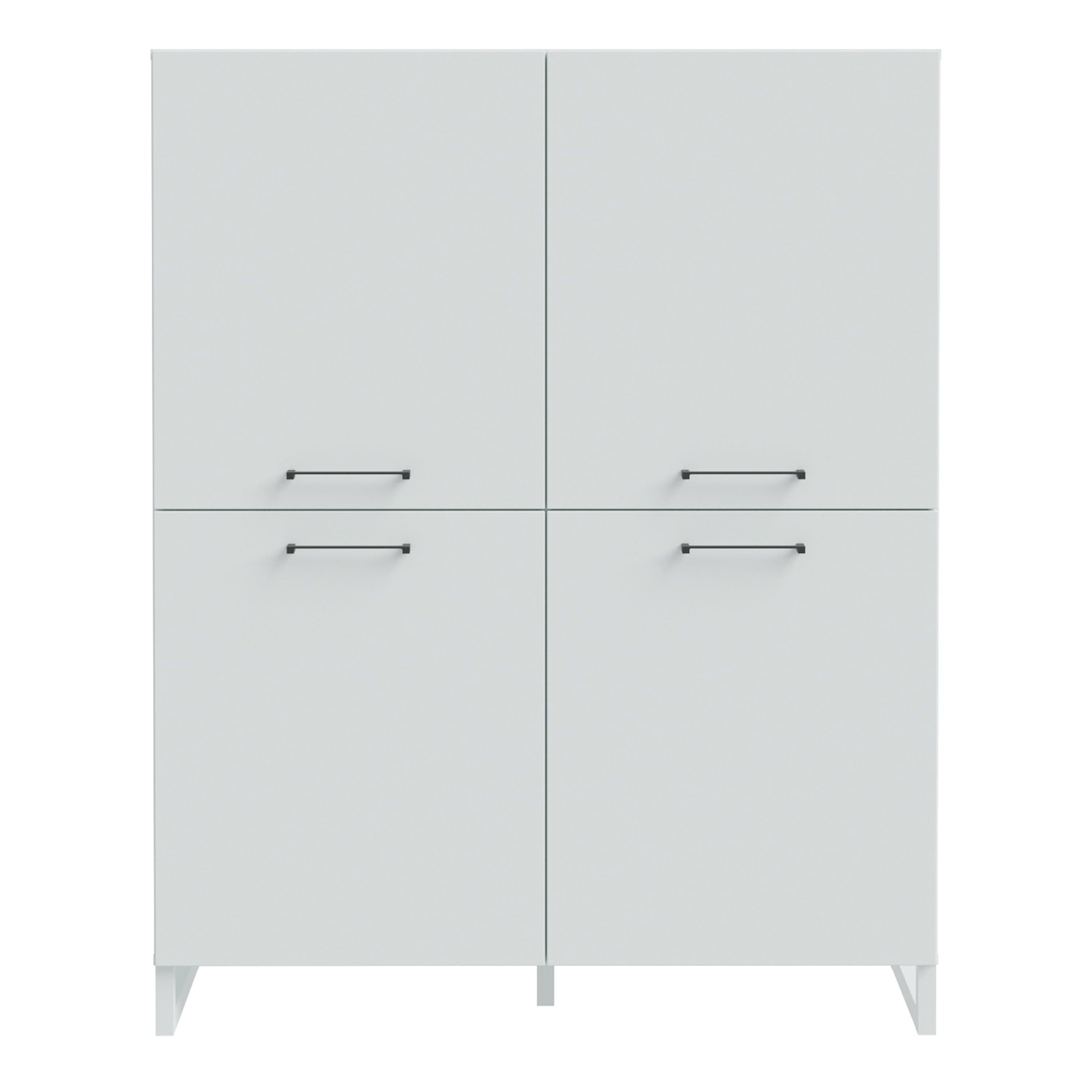Sali 4 Door Highboard in Light Grey - image 2