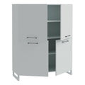 Sali 4 Door Highboard in Light Grey - image 3