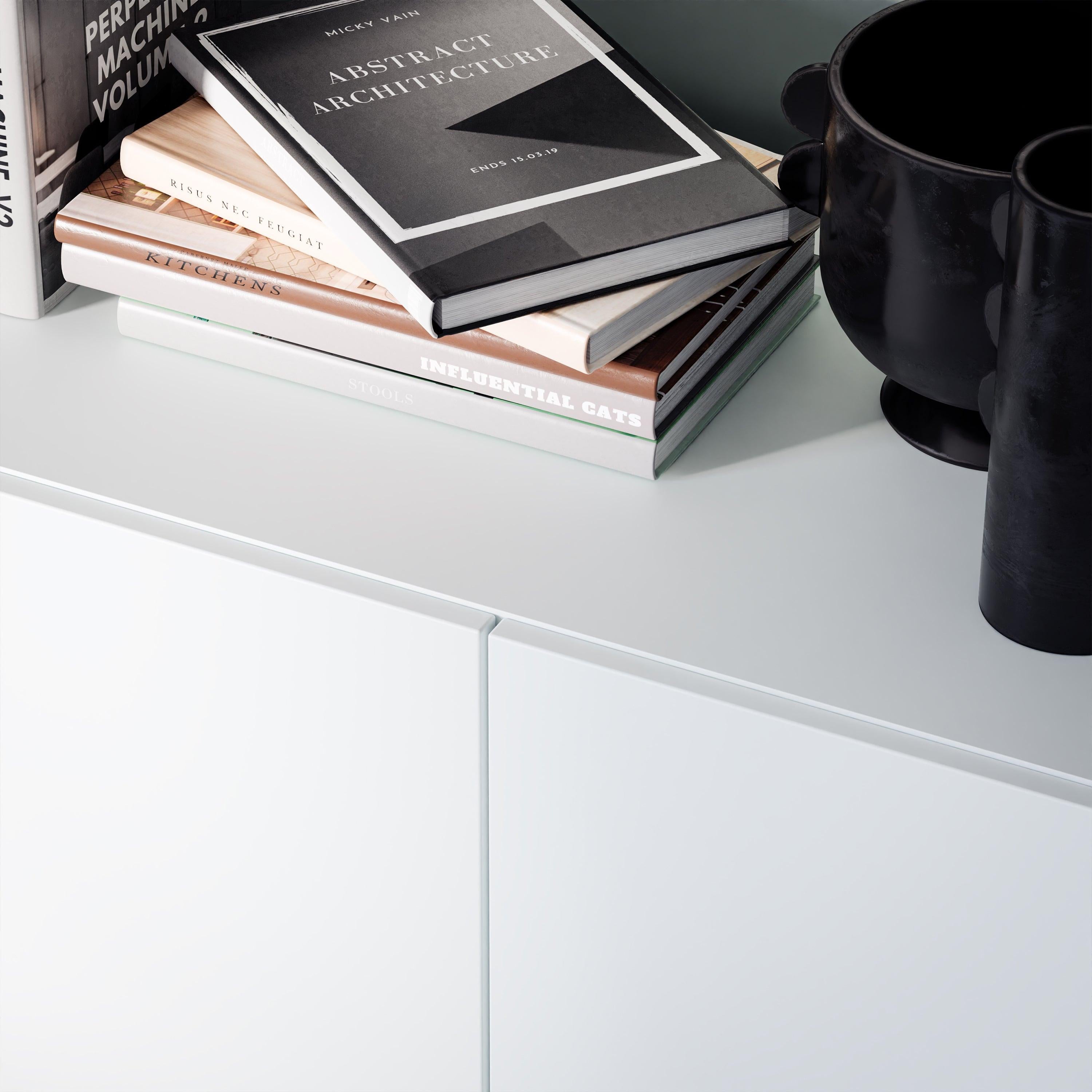 Sali 4 Door Highboard in Light Grey - image 7