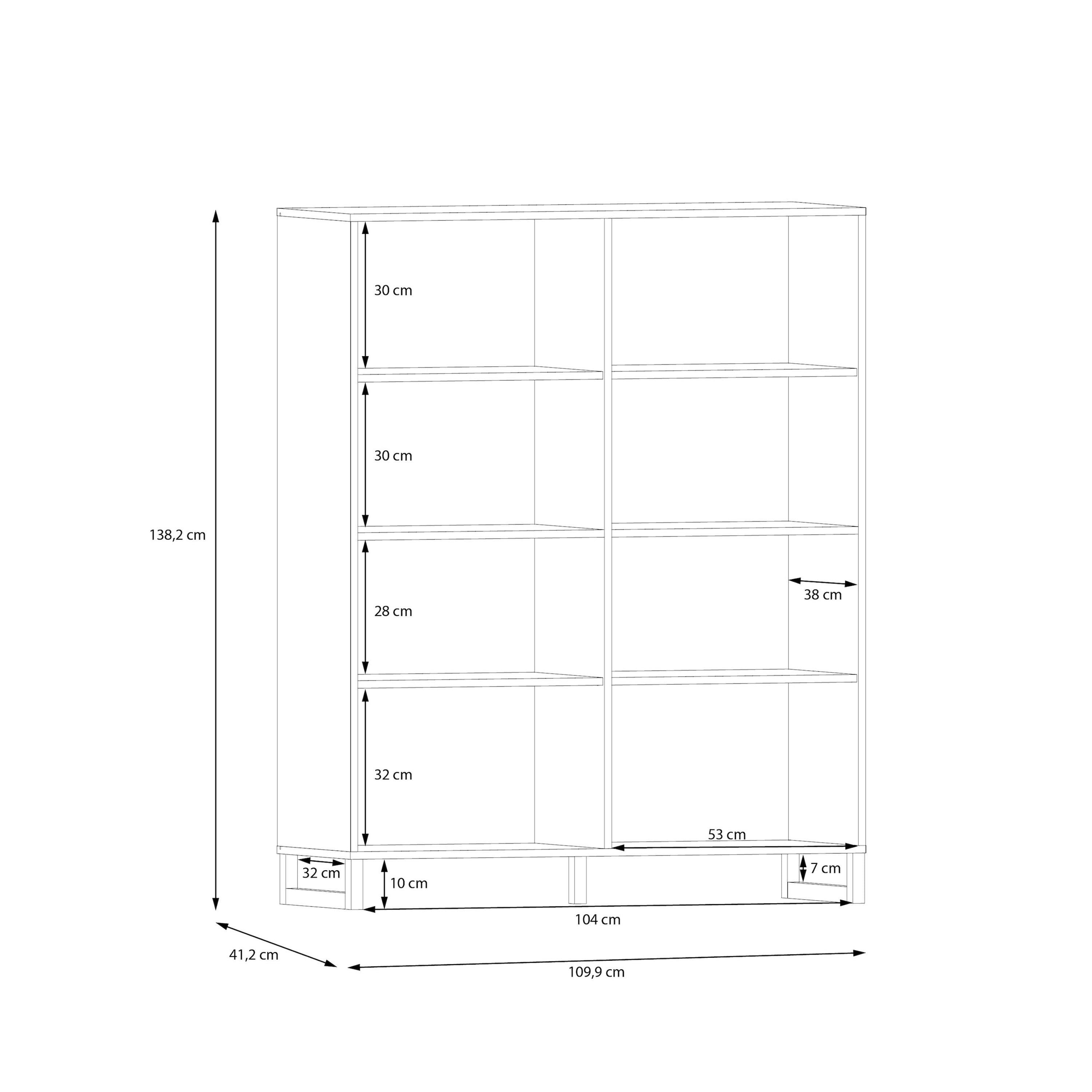 Sali 4 Door Highboard in Light Grey - image 9