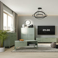 Sali 4 Door Highboard in Sage Green - image 5