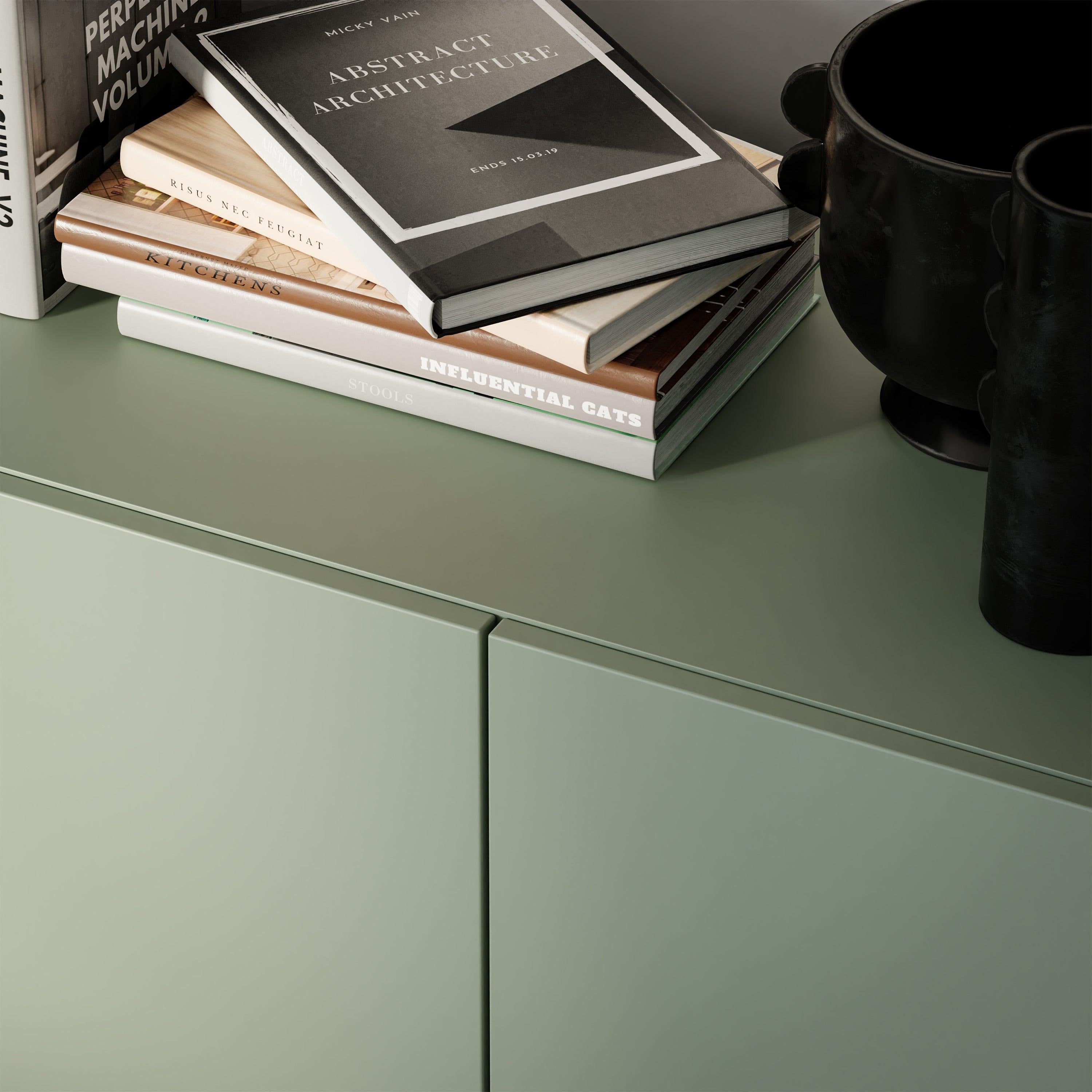 Sali 4 Door Highboard in Sage Green - image 7