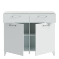 Sali 2 Door 2 Drawer Chest in Light Grey - image 4