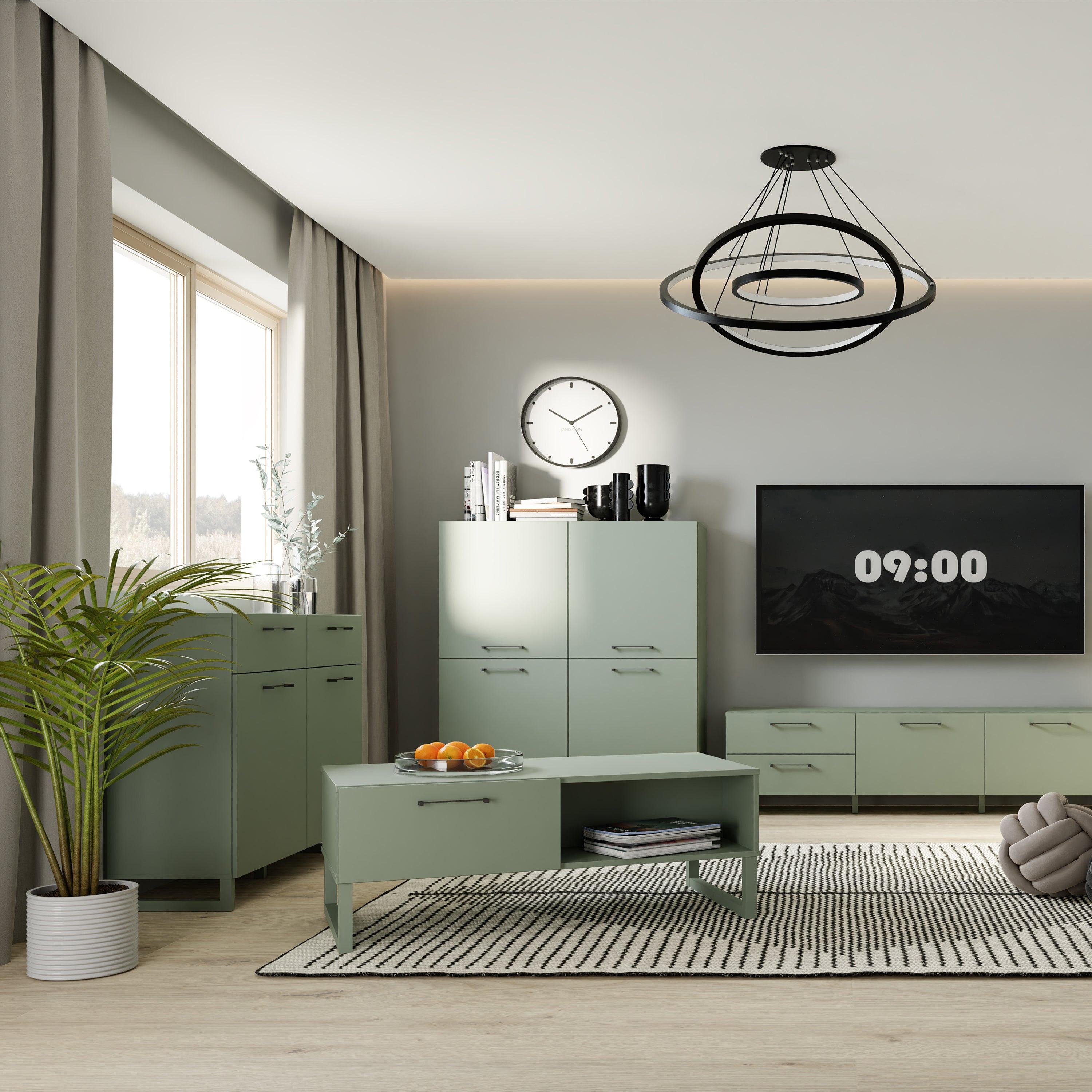 Sali 2 Door 2 Drawer Chest in Sage Green - image 5