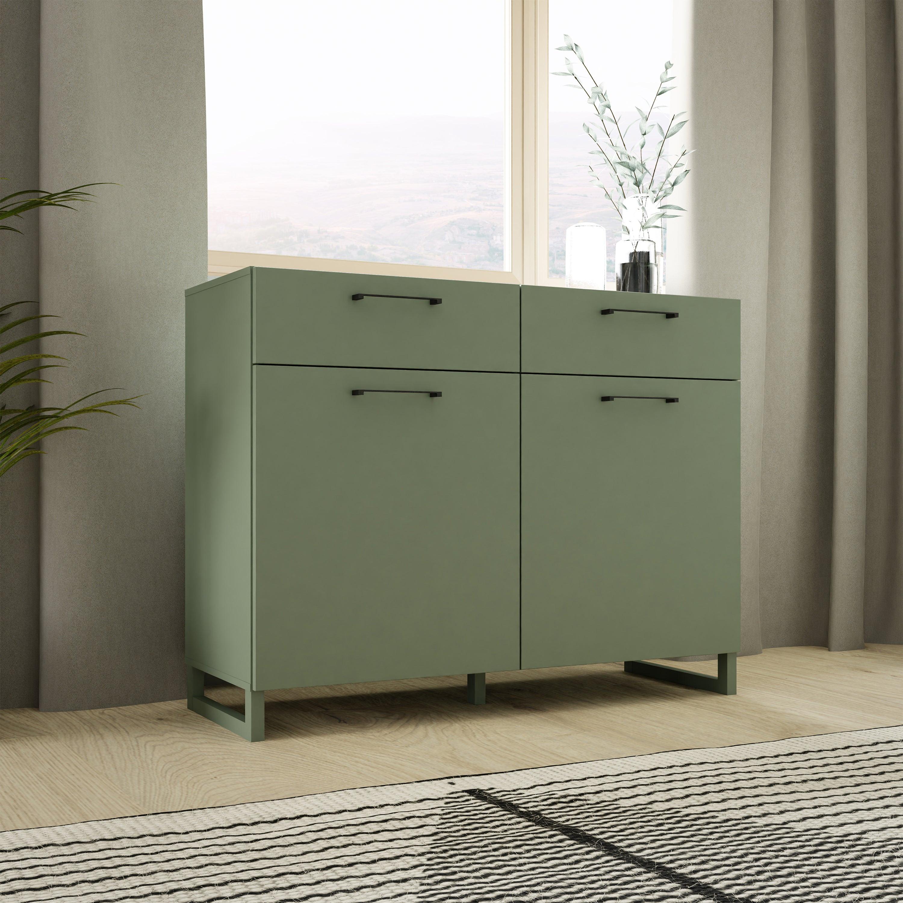 Sali 2 Door 2 Drawer Chest in Sage Green - image 6