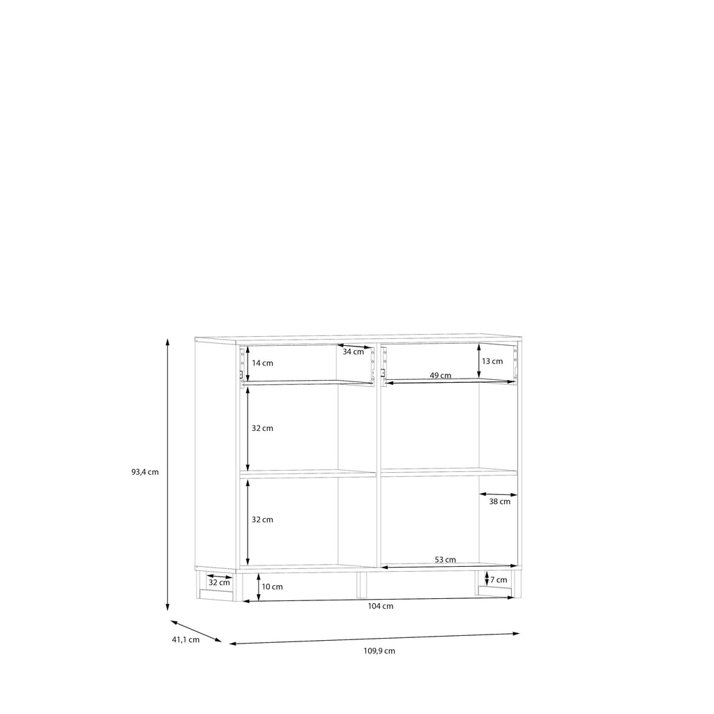 Sali 2 Door 2 Drawer Chest in Sage Green - image 9