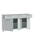Sali 3 Door 3 Drawer Chest in Light Grey - image 3