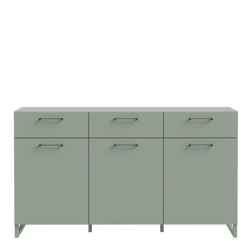 Sali 3 Door 3 Drawer Chest in Sage Green - image 2