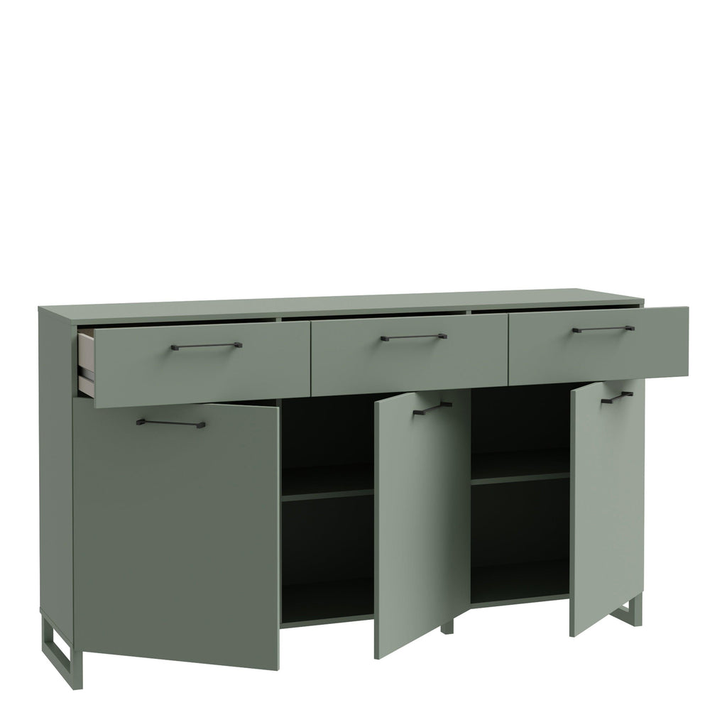 Sali 3 Door 3 Drawer Chest in Sage Green - image 3