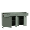 Sali 3 Door 3 Drawer Chest in Sage Green - image 3