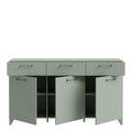 Sali 3 Door 3 Drawer Chest in Sage Green - image 4