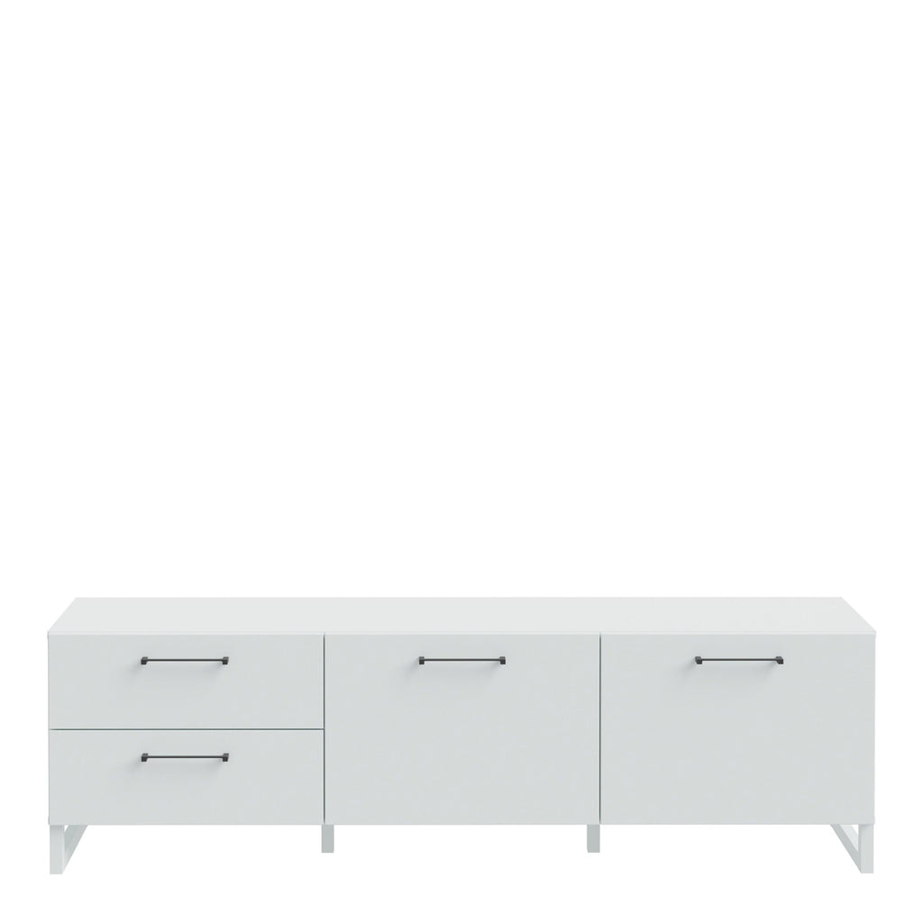 Sali 2 Door 2 Drawer TV Unit in Light Grey - image 2