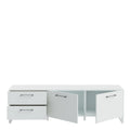 Sali 2 Door 2 Drawer TV Unit in Light Grey - image 4