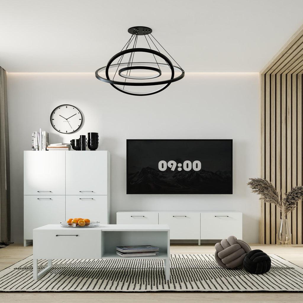 Sali 2 Door 2 Drawer TV Unit in Light Grey - image 5