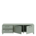 Sali 2 Door 2 Drawer TV Unit in Sage Green - image 4