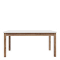 Wensley Dining Table in Light Grey and Oak 160.4x90cm - image 2