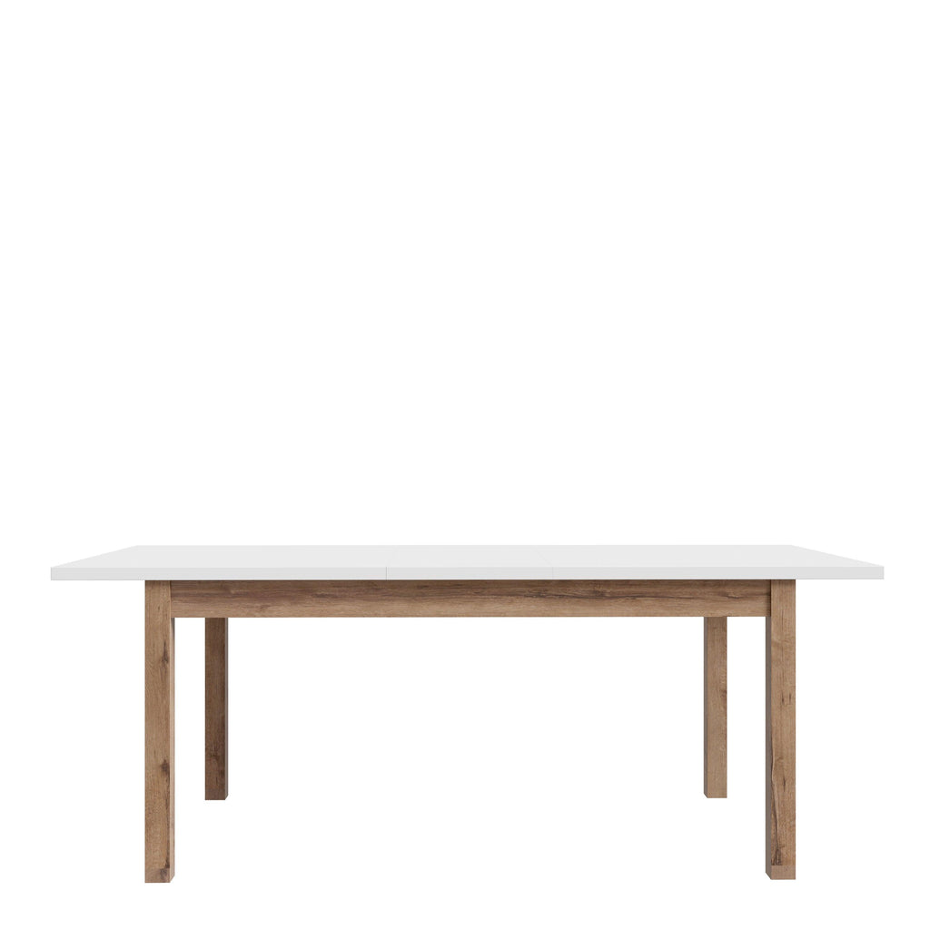 Wensley Dining Table in Light Grey and Oak 160.4x90cm - image 4