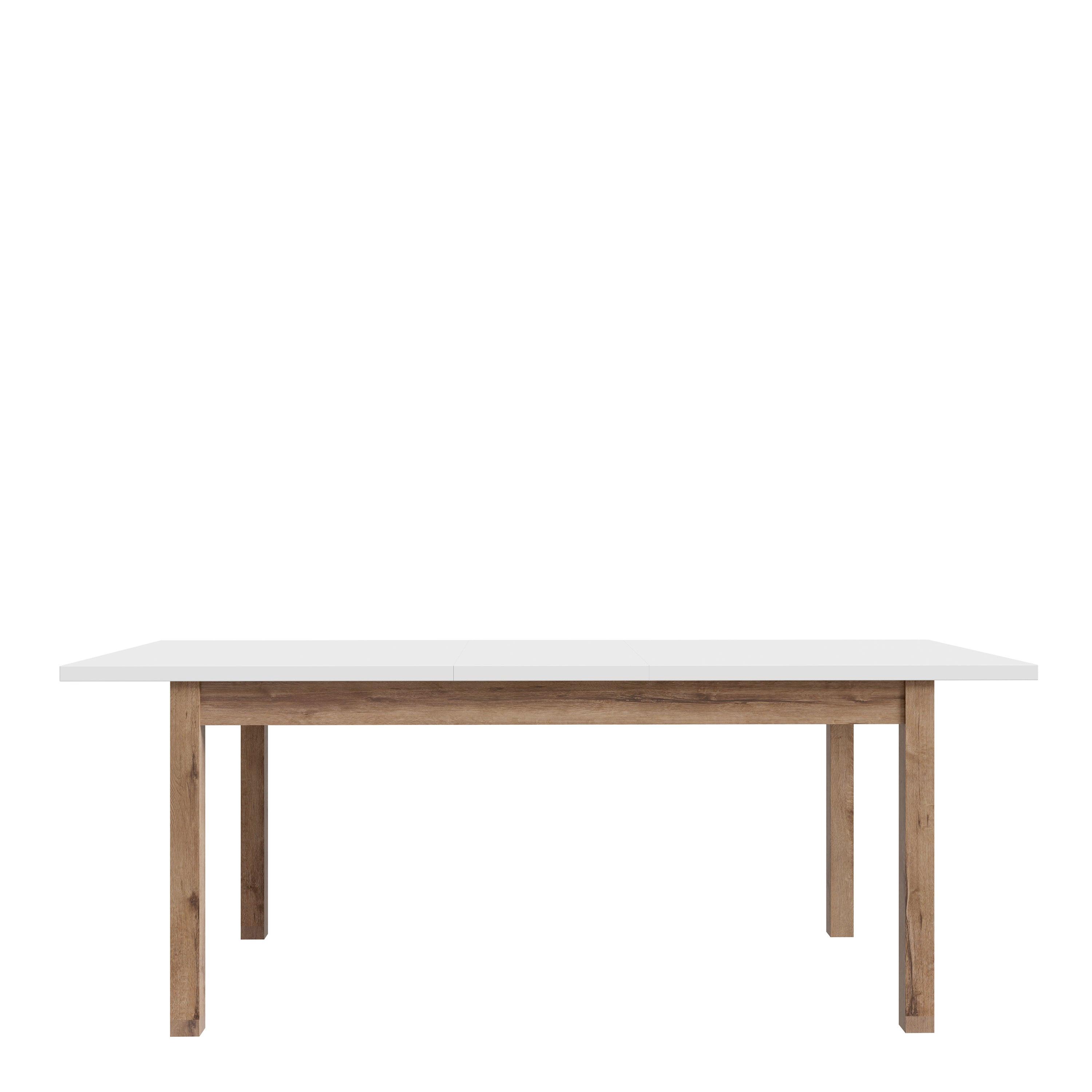 Wensley Dining Table in Light Grey and Oak 160.4x90cm - image 4