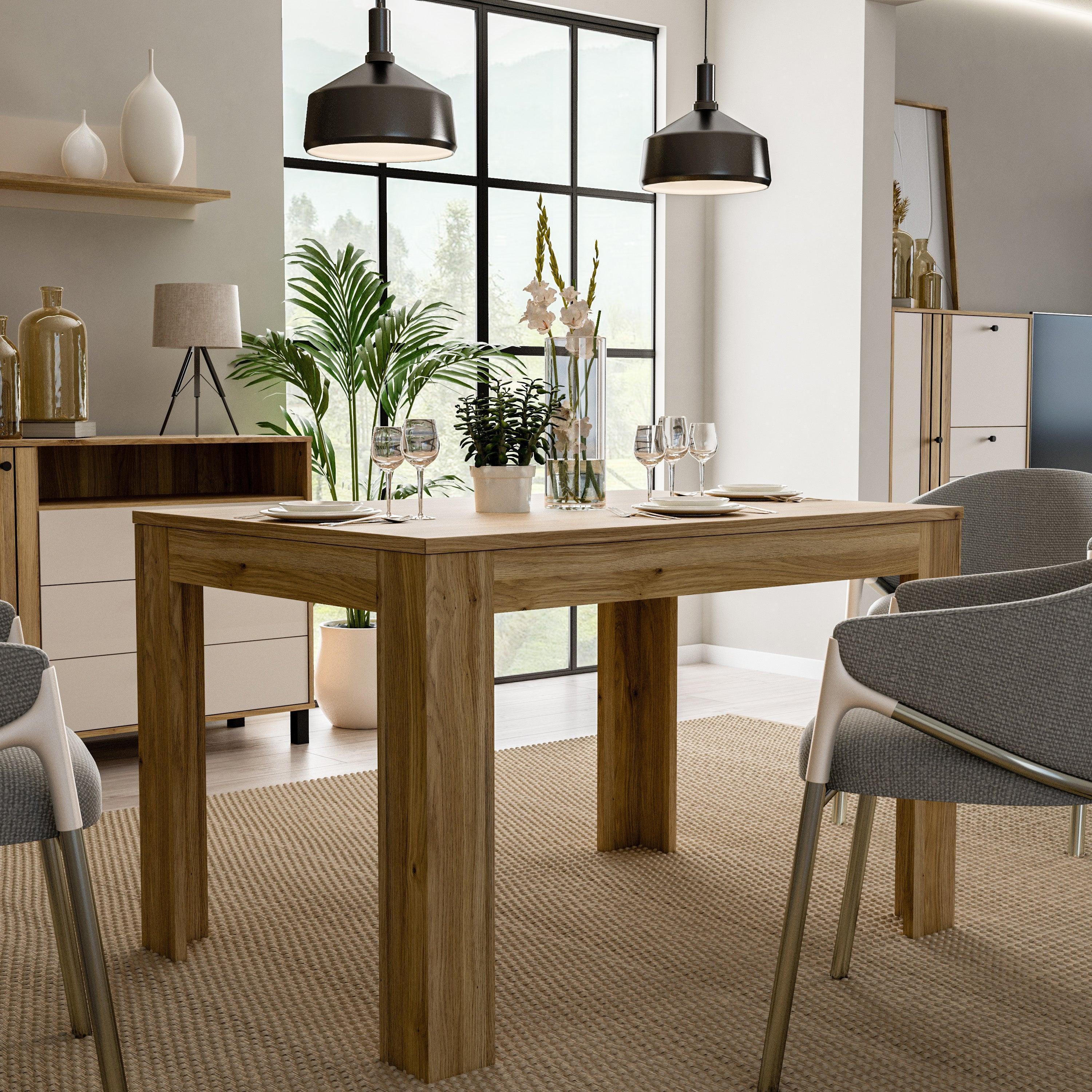 Grafton Extending Dining Table in Oak 120-175cm - image 6