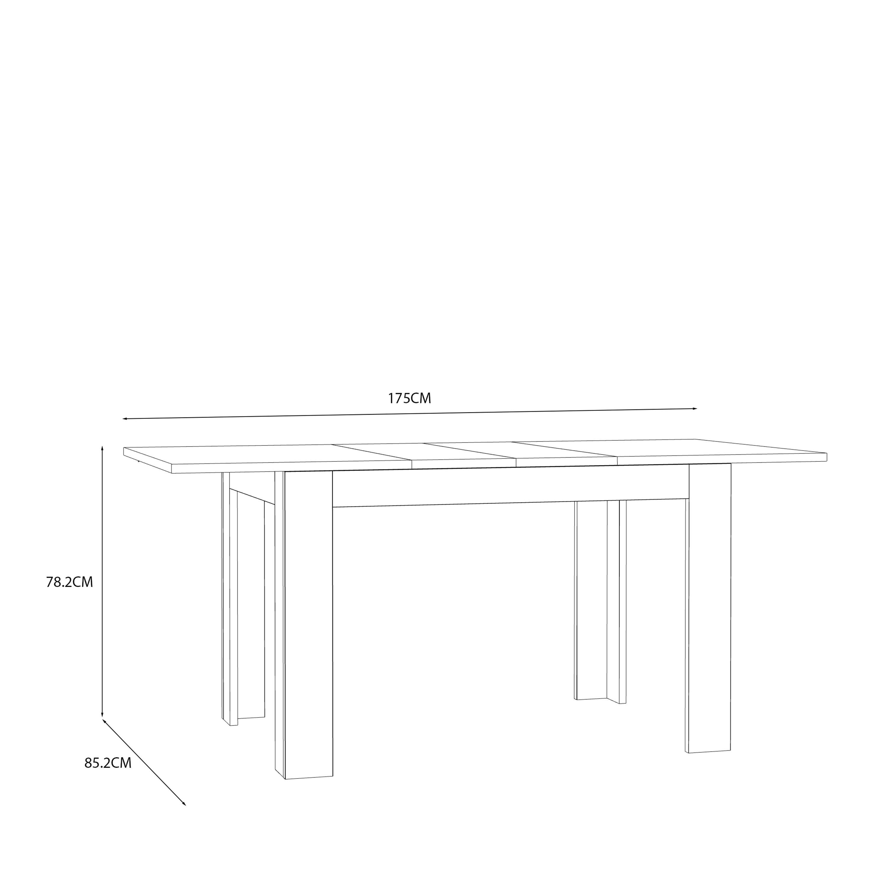 Grafton Extending Dining Table in Oak 120-175cm - image 8
