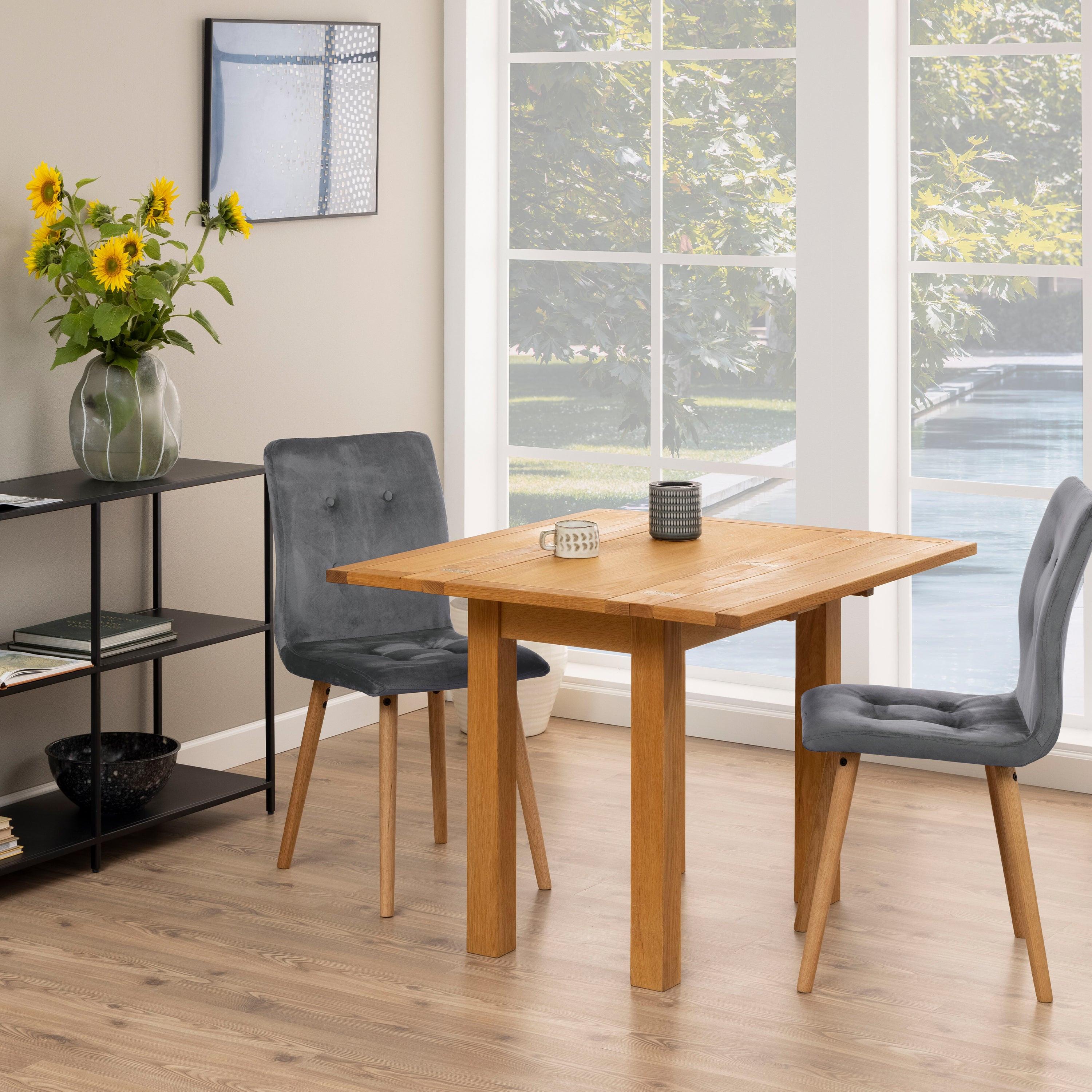 Kenley Extending Dining Table in Oak 45-90cm - image 4