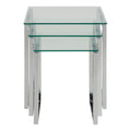 Katrine Nest of Tables with Glass Top Set of 3 - image 2