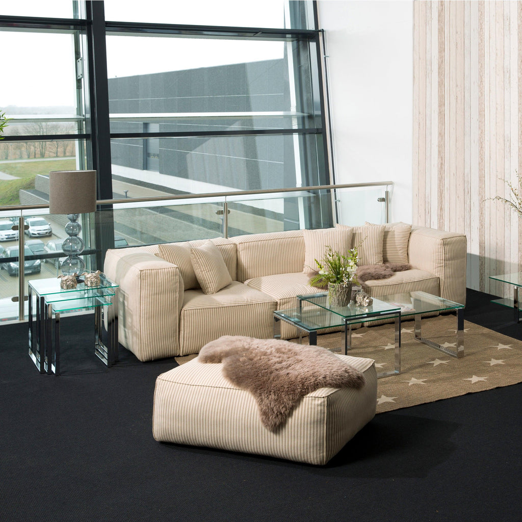 Katrine Nest of Tables with Glass Top Set of 3 - image 4