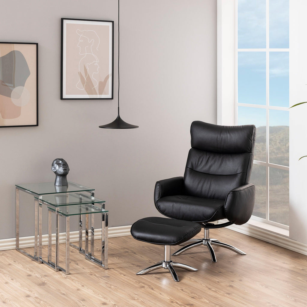 Katrine Nest of Tables with Glass Top Set of 3 - image 5