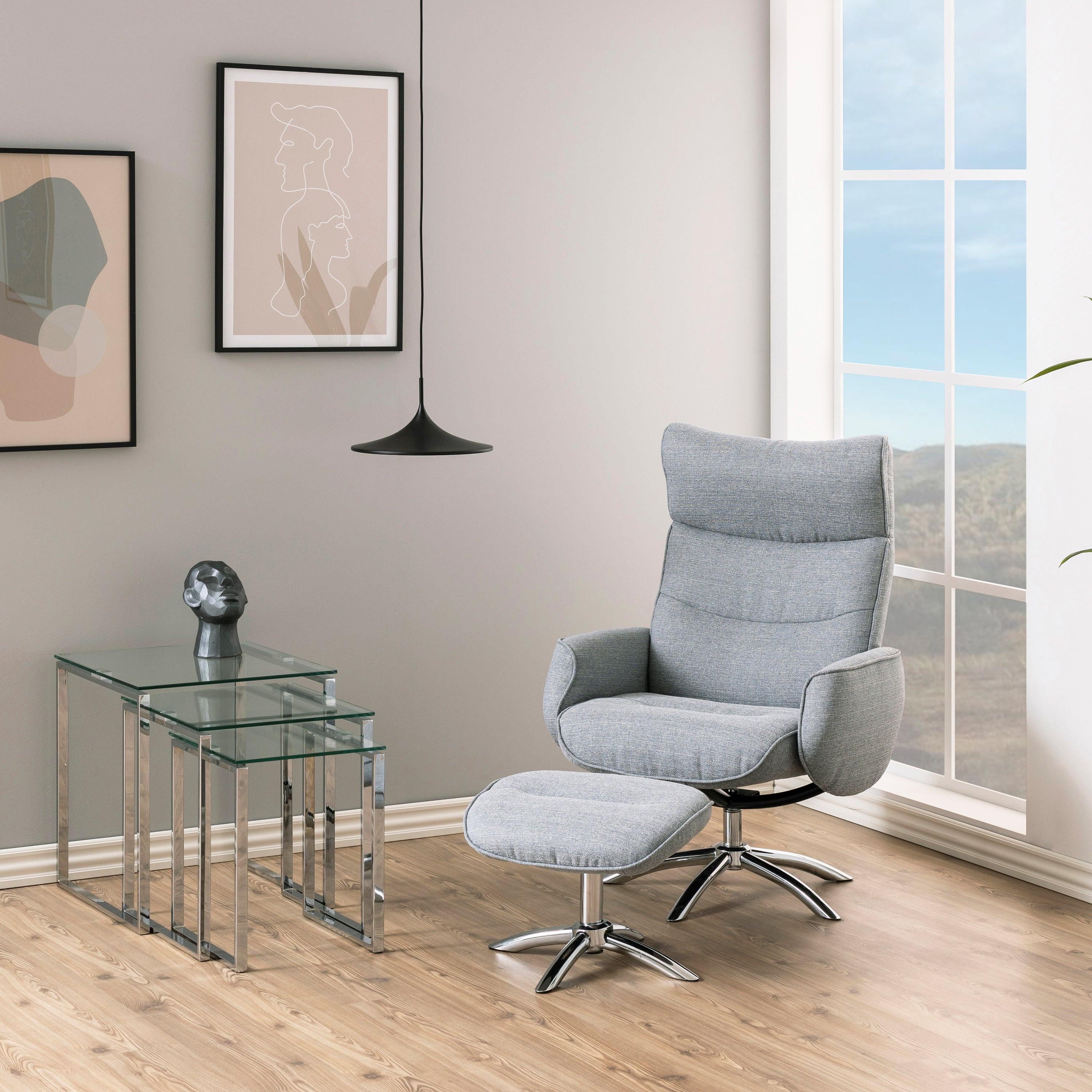 Katrine Nest of Tables with Glass Top Set of 3 - image 6