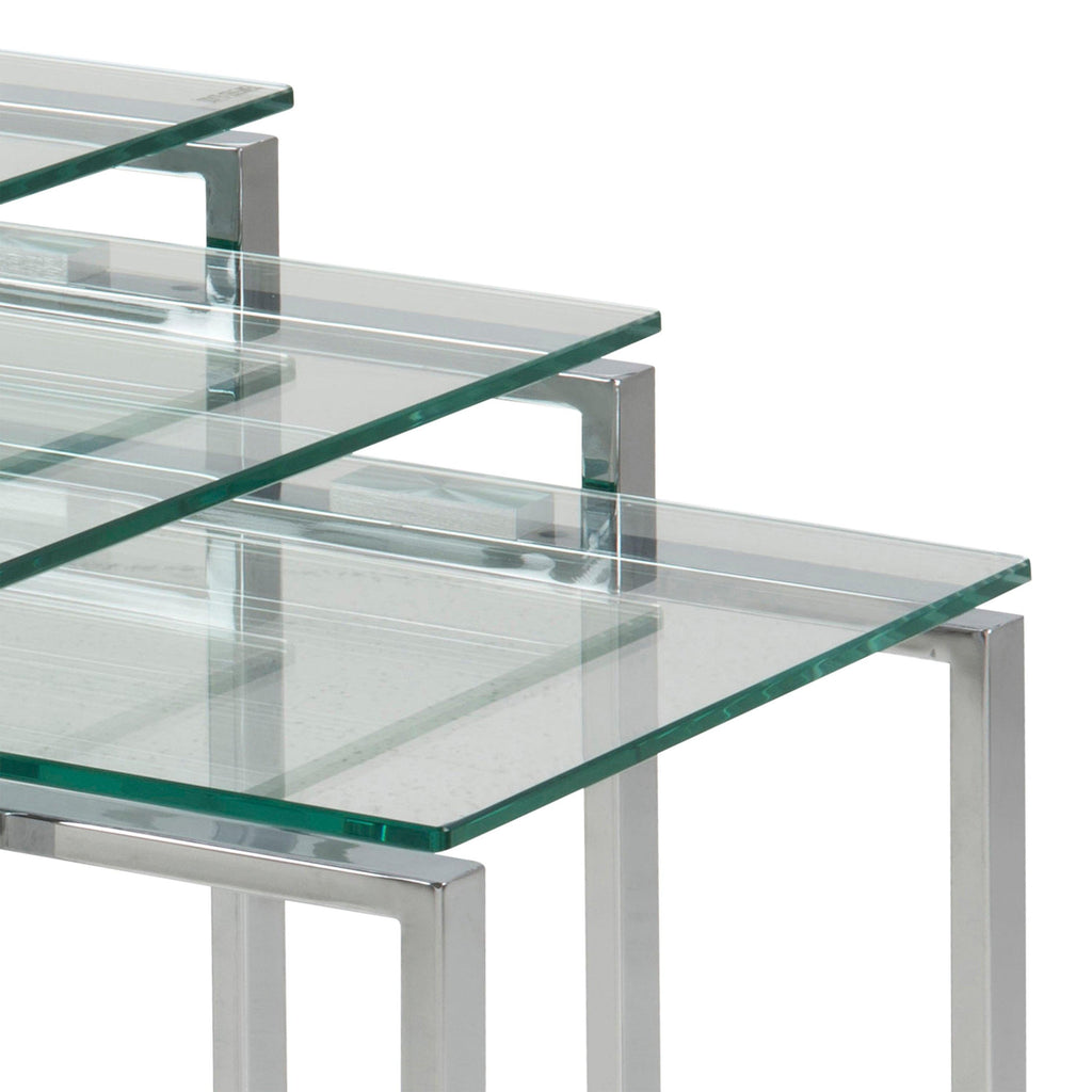 Katrine Nest of Tables with Glass Top Set of 3 - image 8
