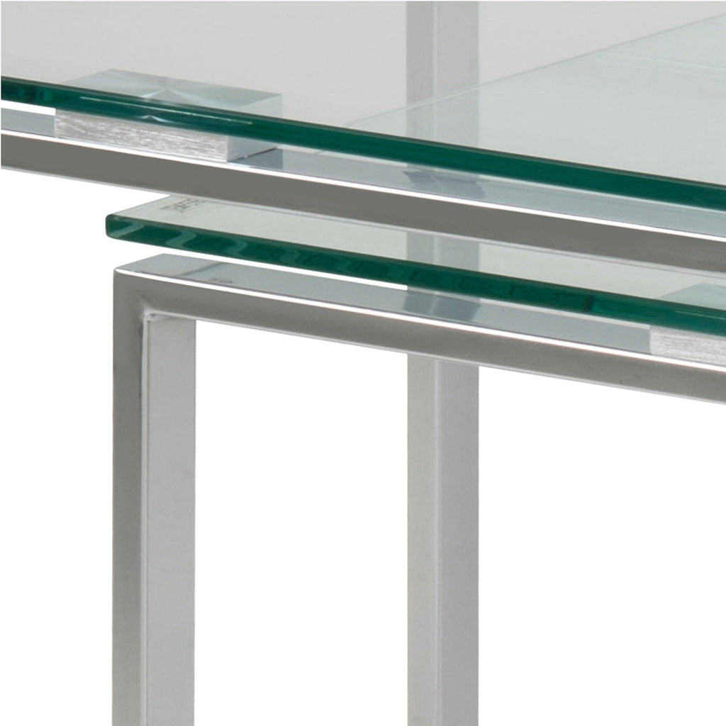 Katrine Nest of Tables with Glass Top Set of 3 - image 9