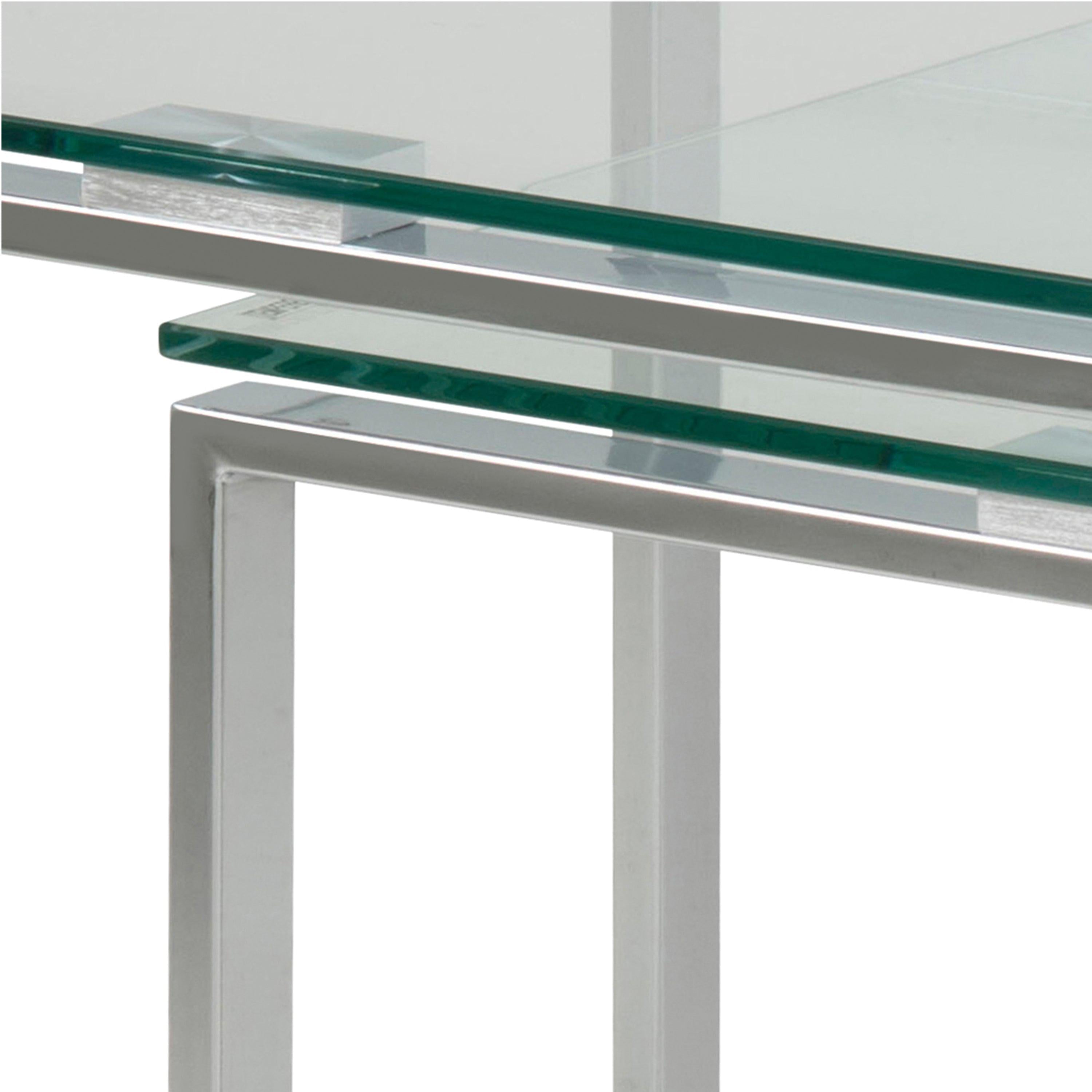 Katrine Nest of Tables with Glass Top Set of 3 - image 9