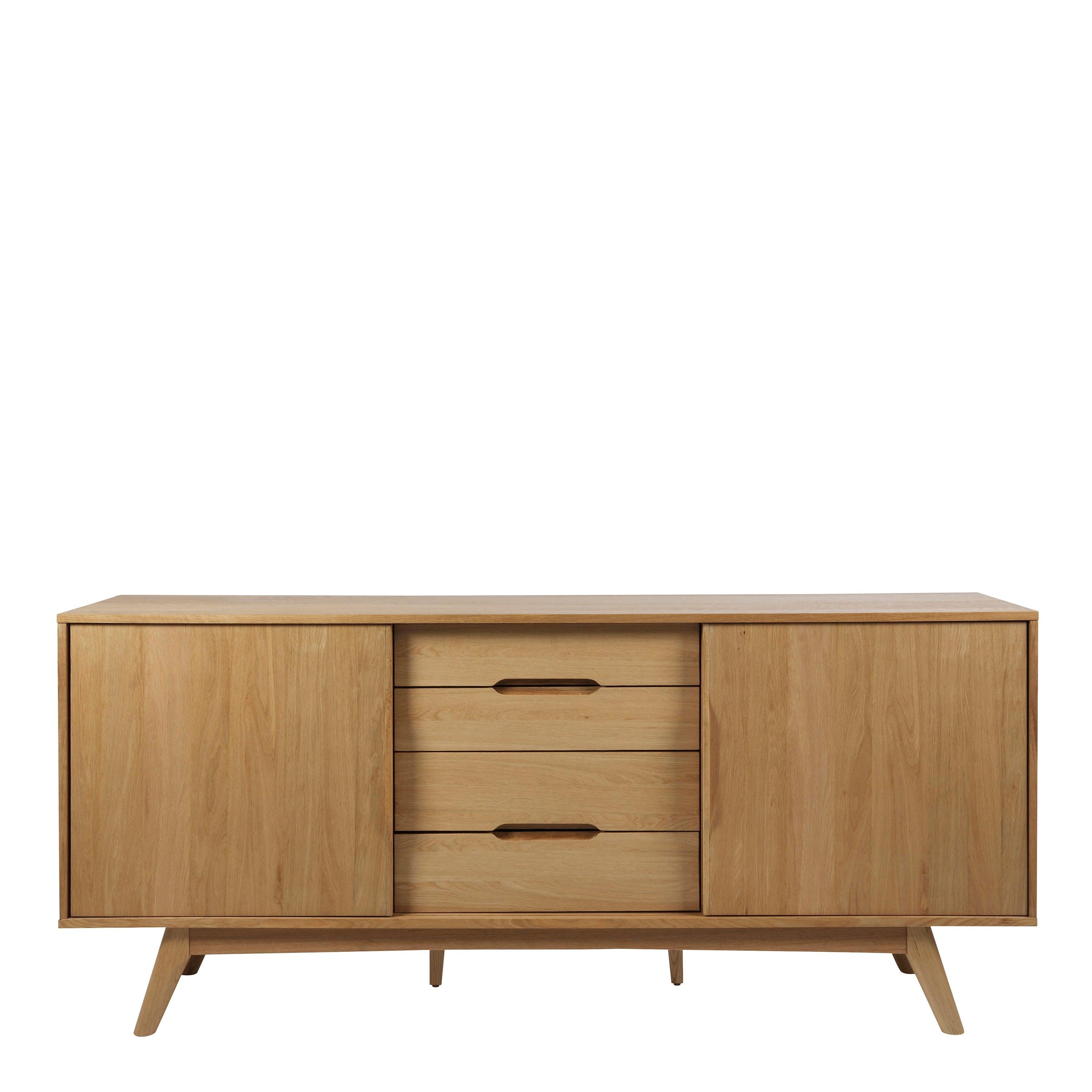 Marte 2 Door 4 Drawers Sideboard in Oak - image 2