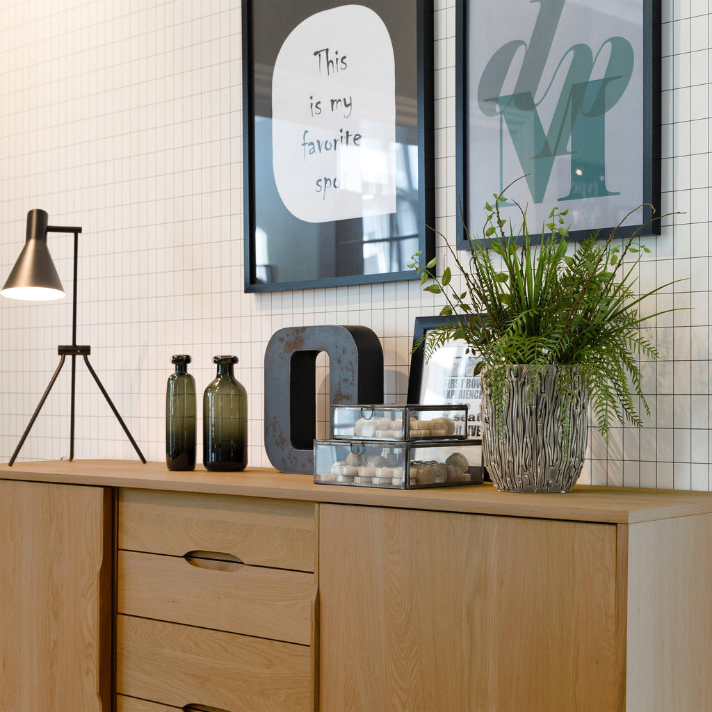 Marte 2 Door 4 Drawers Sideboard in Oak - image 8