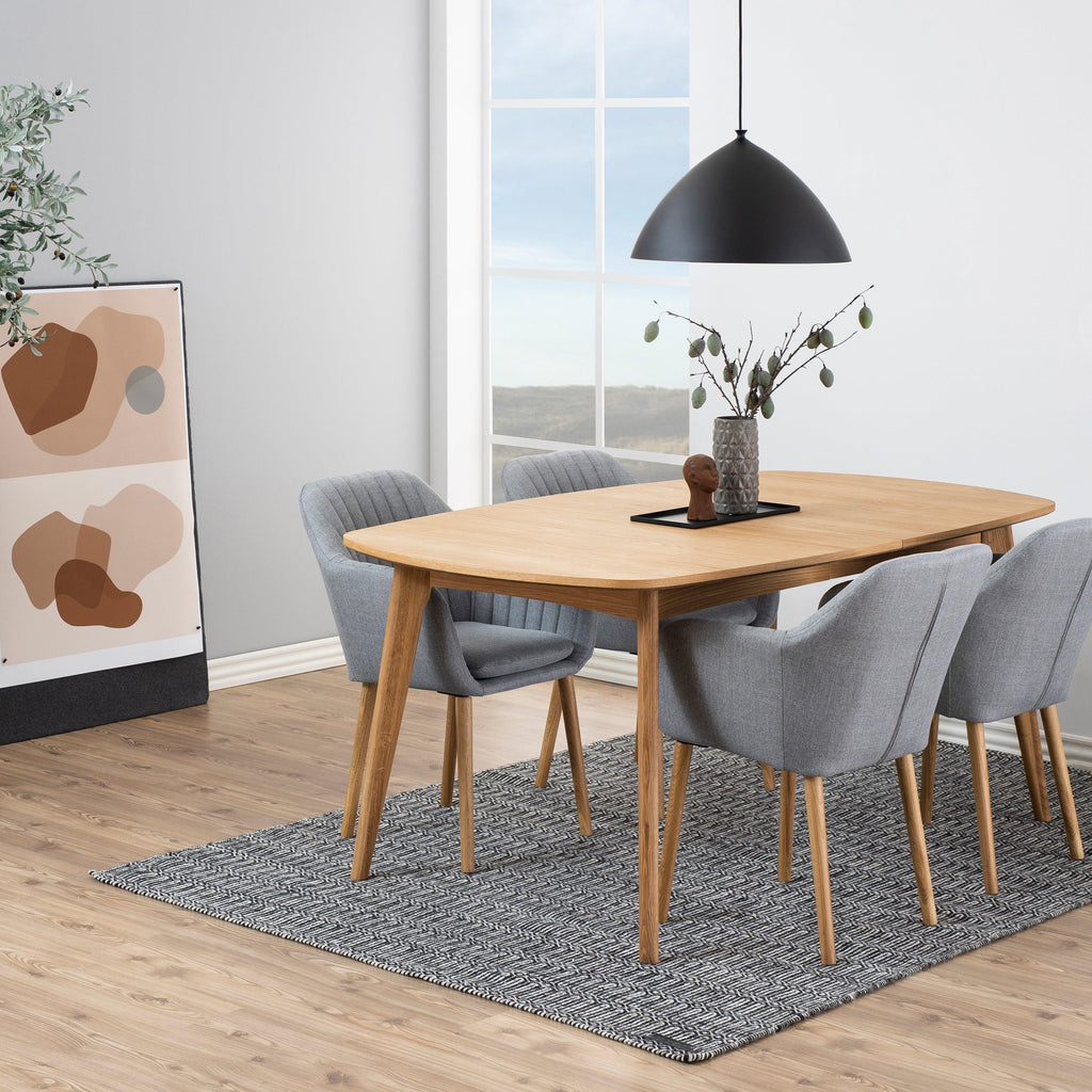 Marte Extending Dining Table in Oak - image 7