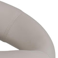 Plump Light Grey Swivel Bar Stool with Open Back - image 5