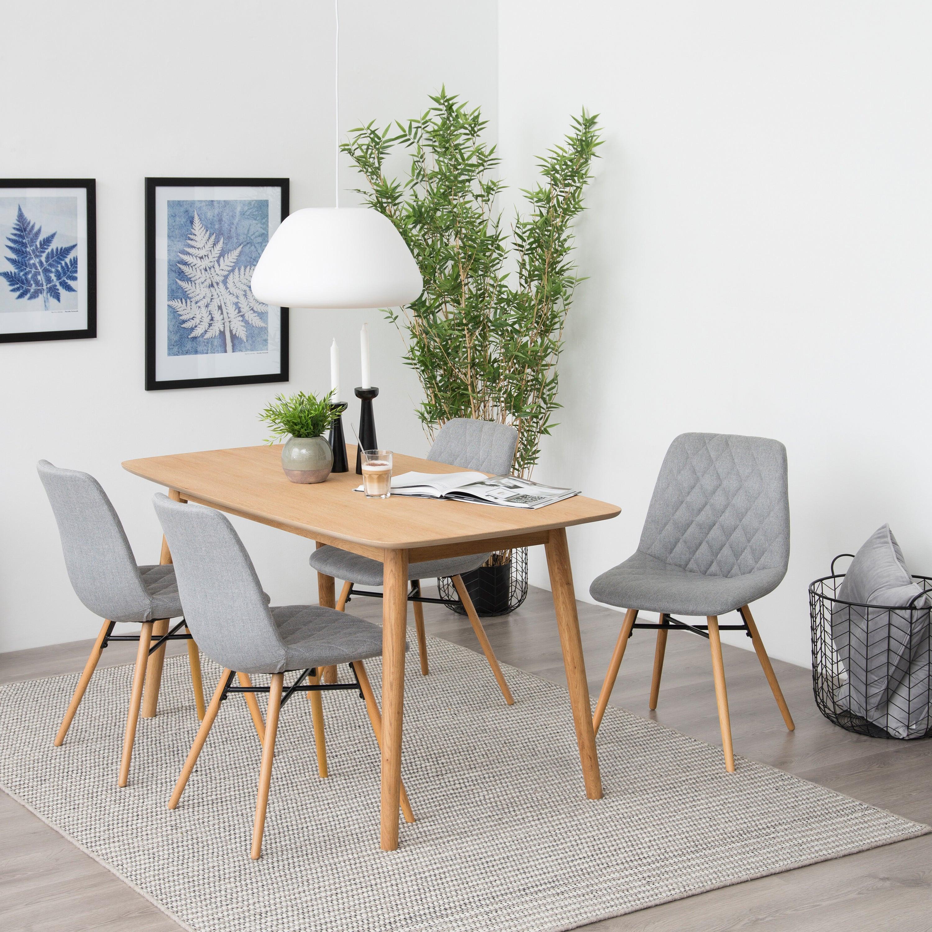 Nagano Rectangular Dining Table in Oak 150x80cm - image 5