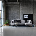 Heaven Round Coffee Table with Glass Top and Chrome Legs - image 3