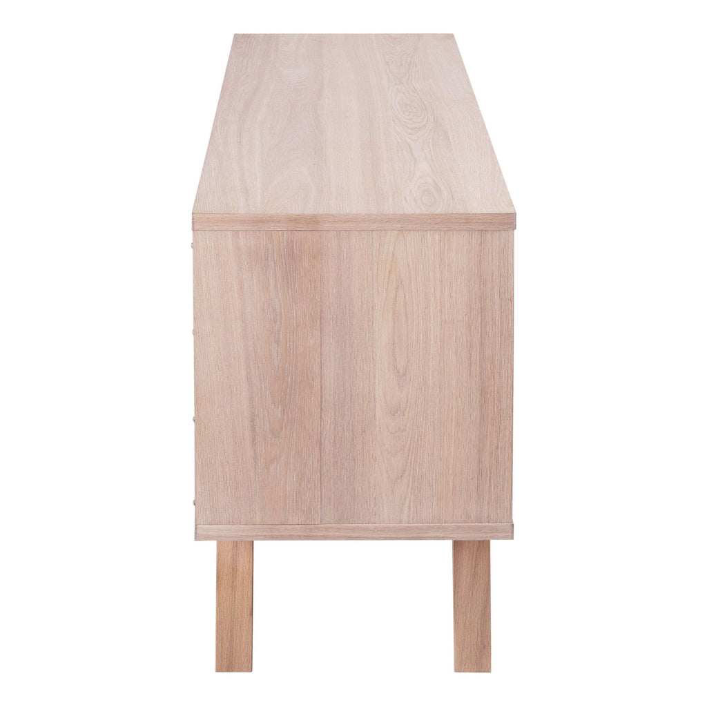 A-Line Sideboard with 4 Drawers and Sliding Door in White Oak - image 2