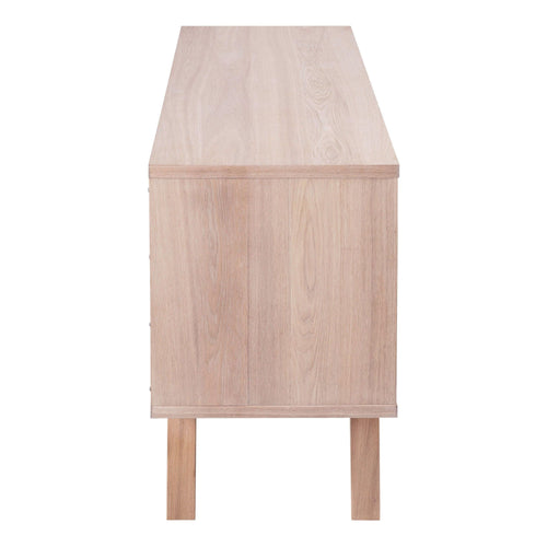 A-Line Sideboard with 4 Drawers and Sliding Door in White Oak - image 2