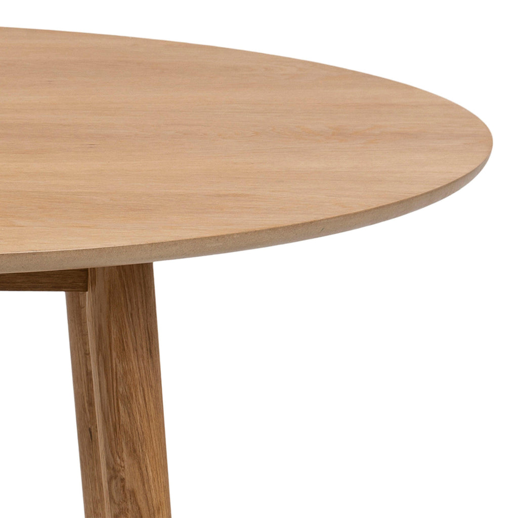 Nagano Round Dining Table in Oak 120cm - image 5