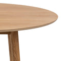 Nagano Round Dining Table in Oak 120cm - image 5