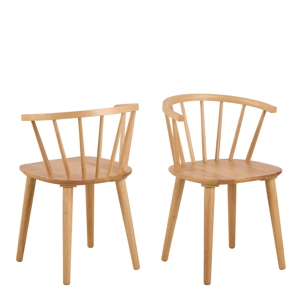 Nagano Round Dining Table in Oak 120cm includes 4 Ida Dining Chairs in Oak - image 6