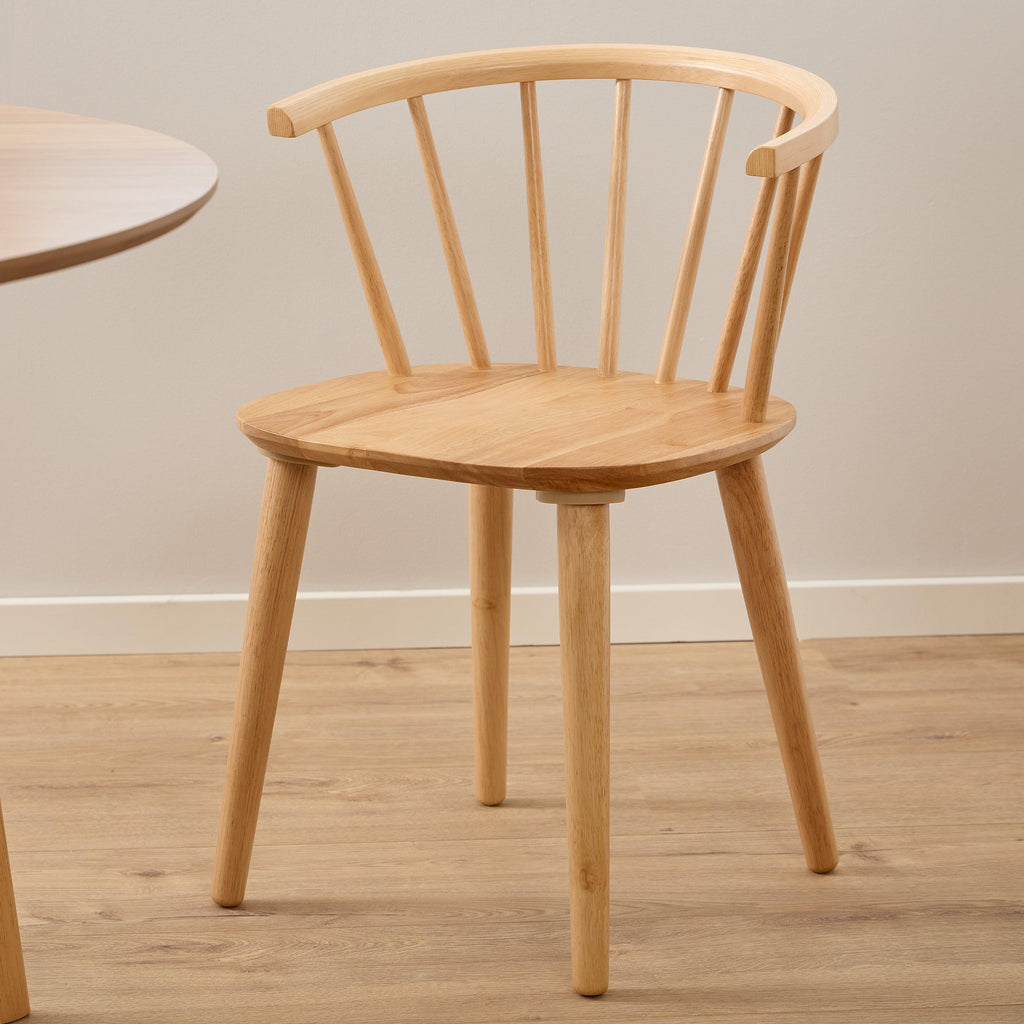 Nagano Round Dining Table in Oak 120cm includes 4 Ida Dining Chairs in Oak - image 8