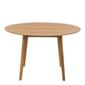 Nagano Round Dining Table in Oak 120cm includes 4 Femke Dining Chairs in Olive Green - image 3
